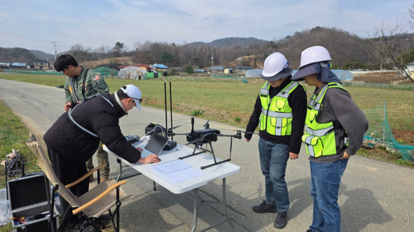 청명.한식 드론 산불 감시 진행 모습