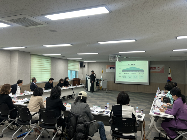 대전세종충남 여성벤처협회와 협력 강화를 위한 간담회 개최 모습