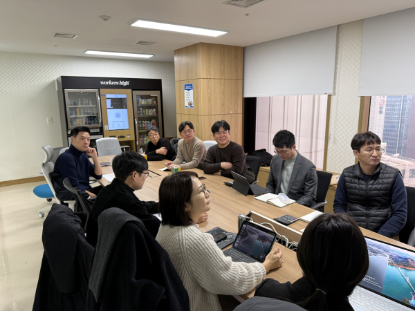 탑정호 리조트 사업 실무협의 모습