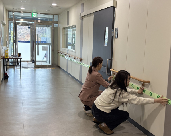 ‘축광패치 비상대피 유도표지’ 보급