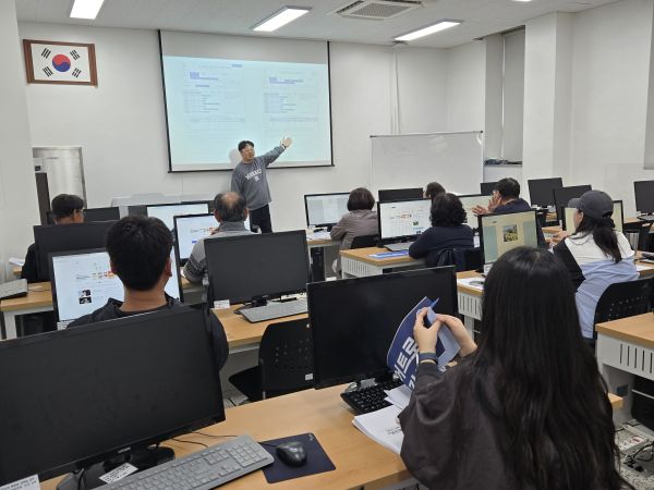 비료사용처방 적정시비 농업인 교육 모습