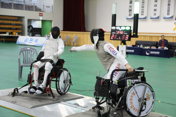 심재훈 선수(오른쪽) 경기 모습