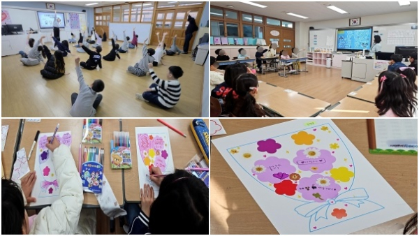 아람두리 집단프로그램 춤테라피 및 동화책 기반 집단 활동 진행 모습