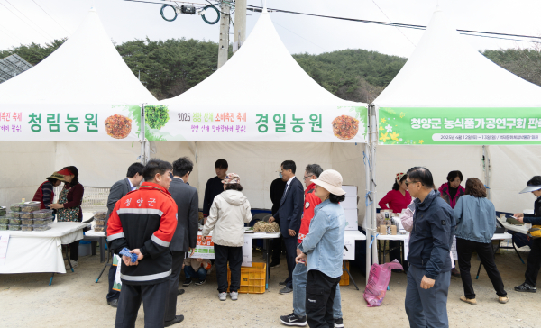 지난해 청양산채소비촉진 축제 모습