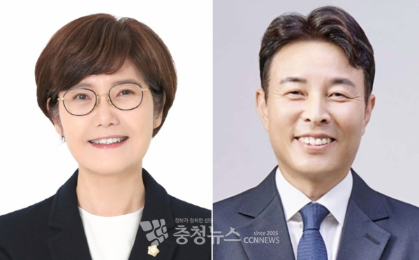 (왼쪽부터) 더불어민주당 신혜영, 전문학 대전 서구청장 예비후보