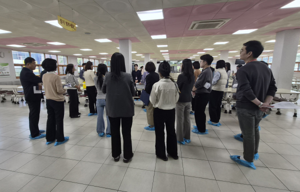‘2026년 학교급식 식중독 발생 현장 대응 모의훈련’ 진행 모습