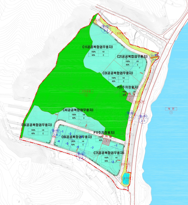 공공시설복합단지 지구단위계획 종합지침도