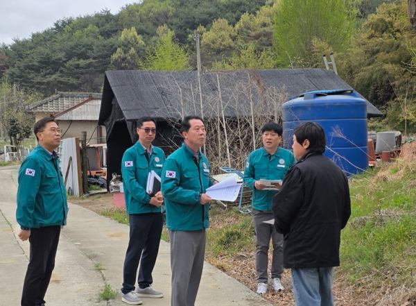 장진원 부시장, 인명피해 우려지역 현장점검 진행 모습