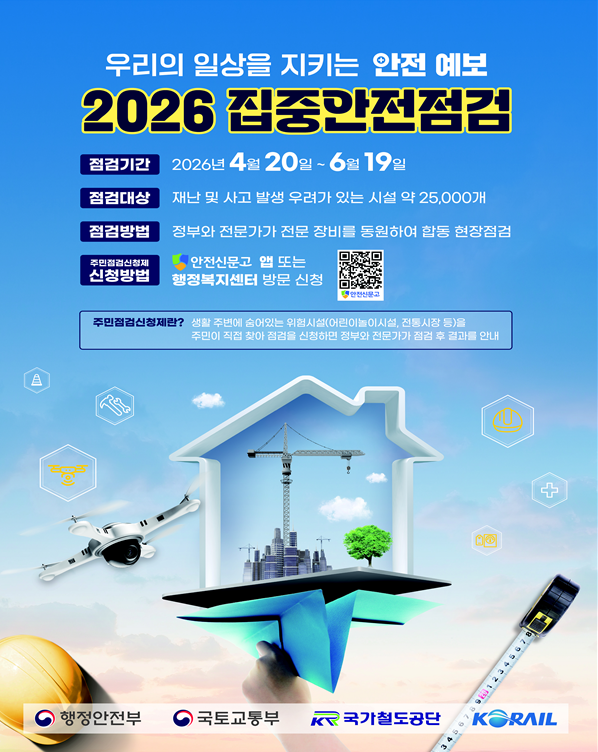 ‘2026 철도분야 집중안전점검’ 포스터