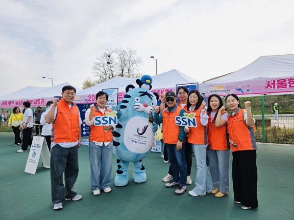 전국 복사꽃 마라톤대회서 홍보 활동 모습