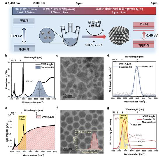 텔루륨화은 콜로이드 양자점의 후성장 합성 과정 및 광학적 특성