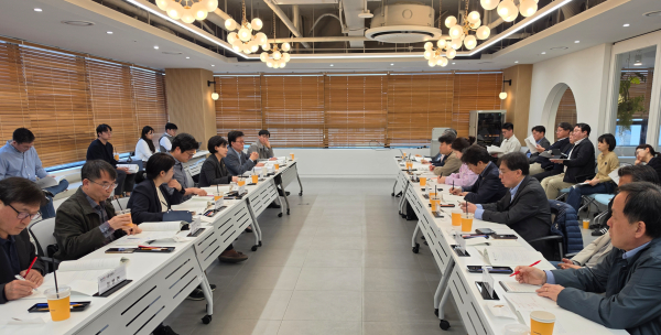 지난 17일, 디스테이션에서 대전광역시 및 지역 13개 대학 RISE사업단장들이 참석 간담회 개최 모습