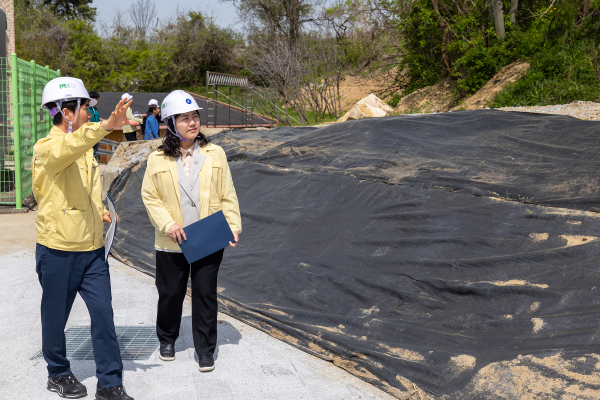 여름철 대비 학교 재해복구 현장 점검 모습