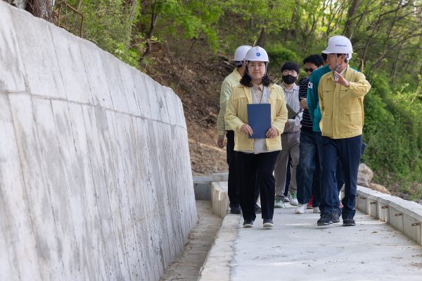 여름철 대비 학교 재해복구 현장 점검 모습