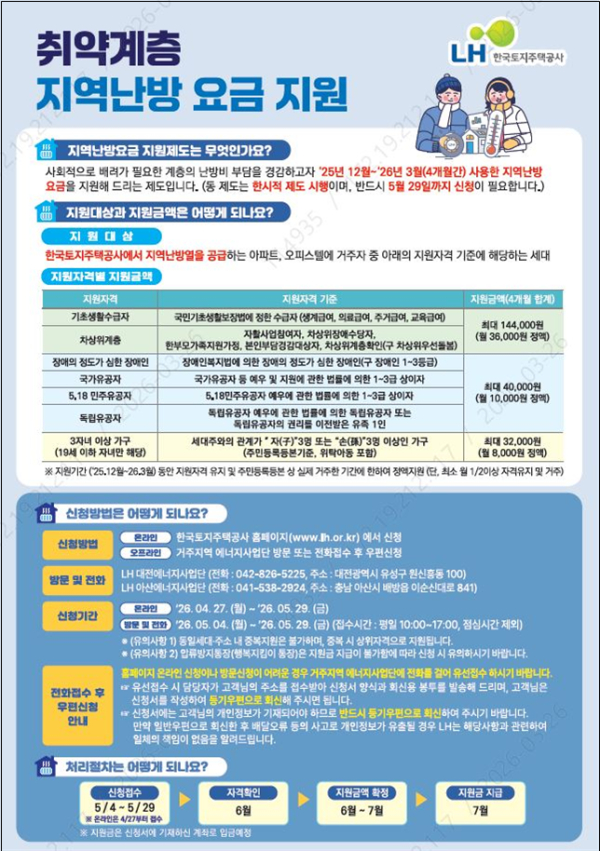 난방비 지원 안내문