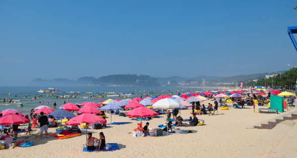 만리포해수욕장 전경