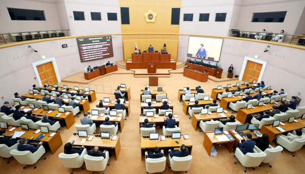 대전시의회 본회의장 모습.