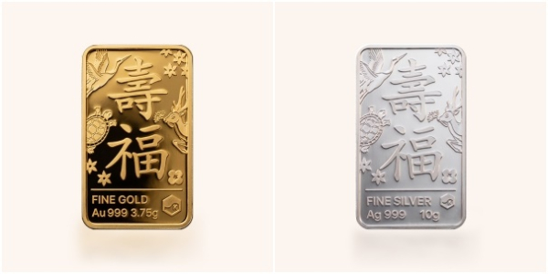 백수백복도 기념메달 디자인 (금, 은 앞면)