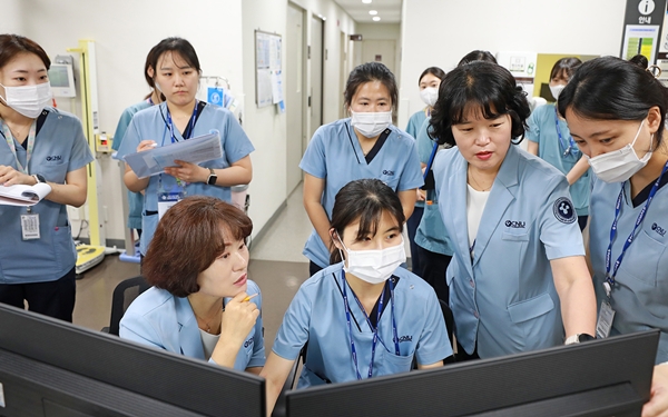 세종충남대병원 4주기 급성기병원 인증 자체조사 모습