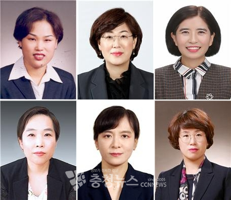 (왼쪽 위부터) 윤은주, 이은영, 이미영, 송규혜, 전수안, 모경희 4급 승진 예정자