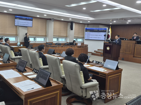 논산시의회 임시회 모습
