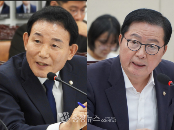 (왼쪽부터) 더불어민주당 박용갑(대전 중구)·장종태(대전 서구갑)&nbsp;국회의원<br>