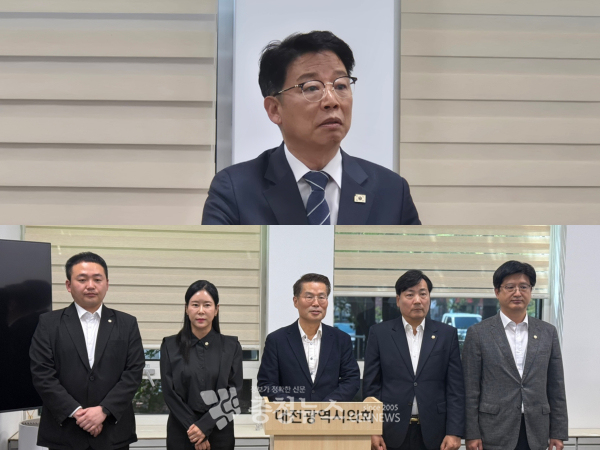 (사진 위) 김찬술 대덕구청장(사진 아래 왼쪽부터)