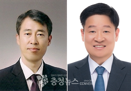 (왼쪽부터) 대전교육청 명달호 신임 교육국장, 권옥세 신임 교육정책과장