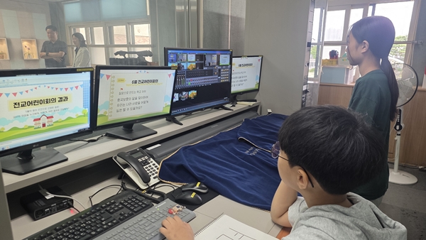 대전노은초 학생자치의 실천을 알리는 방송