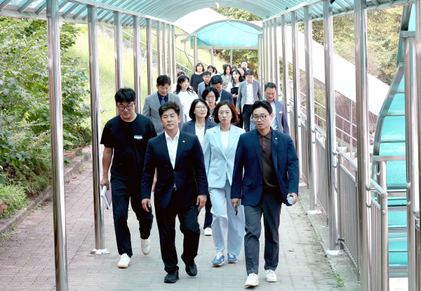 대전시의회 예결위원회 대전체육중고등학교 현장방문