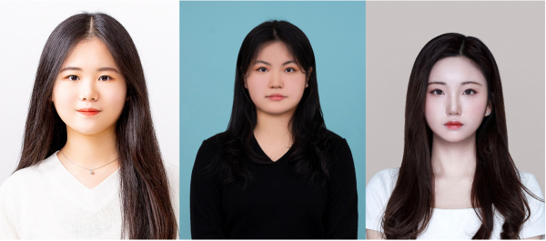(왼쪽부터) 김하진, 박예슬, 추효진 학생
