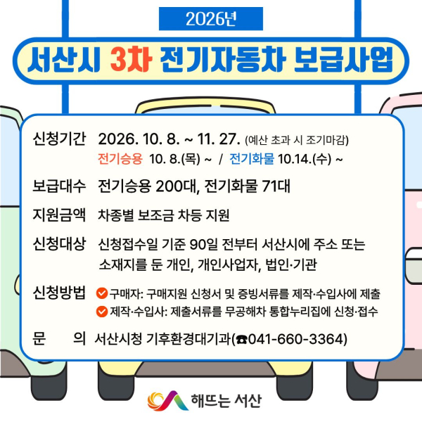 2026년 3차 전기자동차 민간보급사업 추진 홍보물