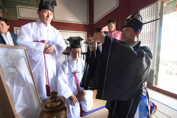 돈암서원, 세계문화유산 등재를 고(告)하는 황명선 논산시장