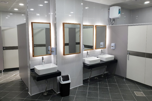 새롭게 단장한 서산공용버스터미널 여성화장실 모습