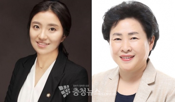 미래통합당 유성구을 국회의원 예비후보. (왼쪽부터)김소연 전 대전시의원, 신용현 국회의원