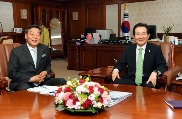 가세로 군수 정세균 국무총리 면담