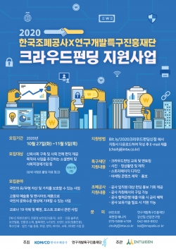 크라우드펀딩 지원 사업 포스터