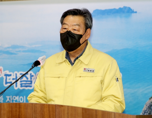 가세로 군수 송년 비대면 기자회견