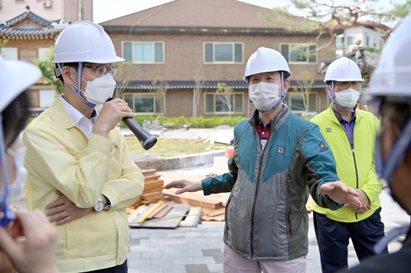 주요사업장 현장방문(어르신놀이터 조성)