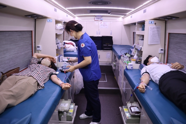 대전센텀병원, “사랑의 헌혈행사” 진행 모습