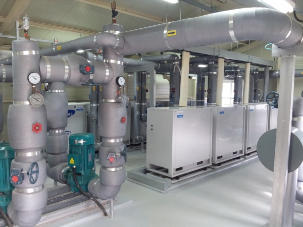 화훼온실 지열 히트펌프 전경