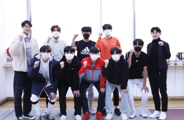 단체사진(좌 오상욱 우 송재호)