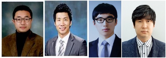 (왼쪽부터) 김명준 교수, 박민주 교수, 여지호 교수, 박영호 교수