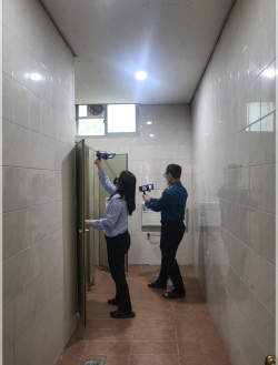 대전교육청, 경찰서와 학교 불법촬영기기 불시점검 모습