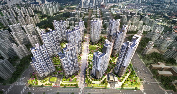 대전 도안 우미린 트리쉐이드 조감도