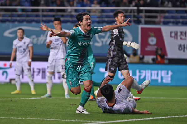 주세종 선수, 김천전 골세레모니 모습