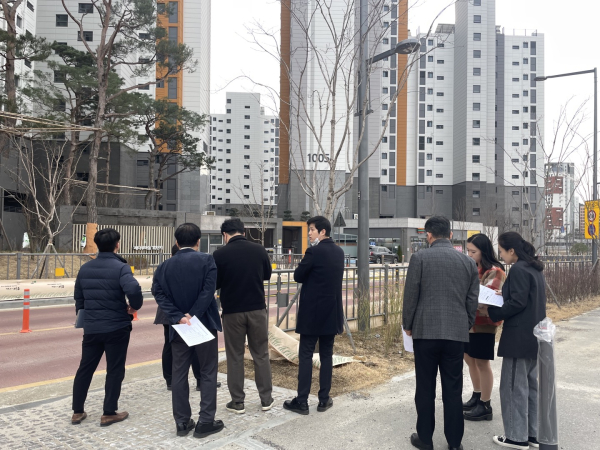 어린이보호구역 합동점검 모습