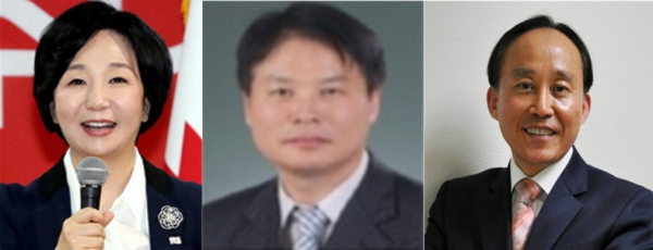 좌로부터 송아영 당협위원장, 오승균 대표, 조관식 이사장
