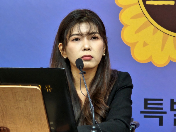 언론브리핑 하는 이소희 세종특별자치시의회 교육안전위원장