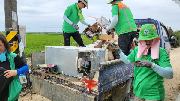 당진시자율방재단 수해복구 봉사활동 (22일)